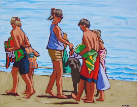 Beach Family - by Diane Adpolh